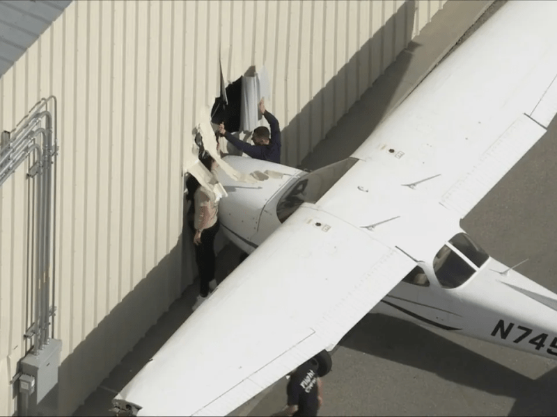 Bizarre Plane Theft Attempt Ends With Cessna Crashing Into Hangar at Van Nuys&nbsp;Airport