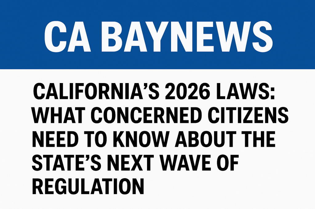 California’s 2026 Laws: What Concerned Citizens Need to Know About the State’s Next Wave of&nbsp;Regulation