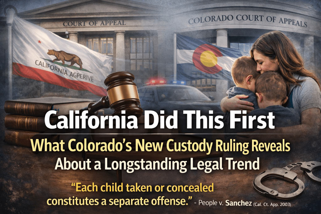 California Did This First: What Colorado’s New Custody Ruling Reveals About a Longstanding Legal Trend